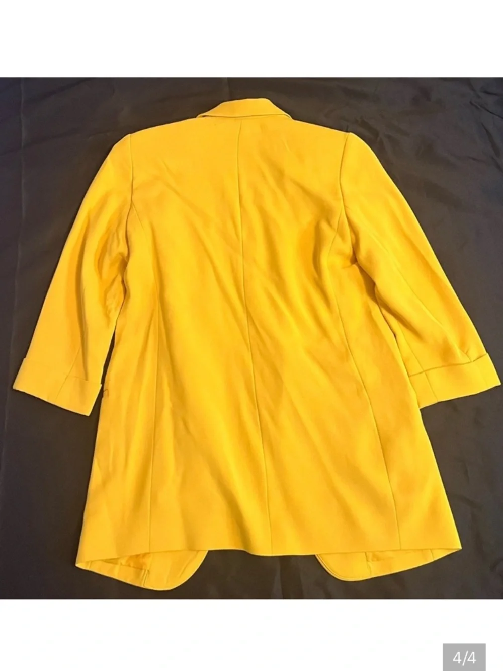 EXPRESS Canary Yellow Open Front Blazer Jacket - Picture 2 of 4